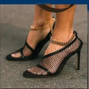 関税送料込Bottega Veneta Meshed Sandals bottega Veneta Mesh Sandal with gold chain shoes 36 women | eBay